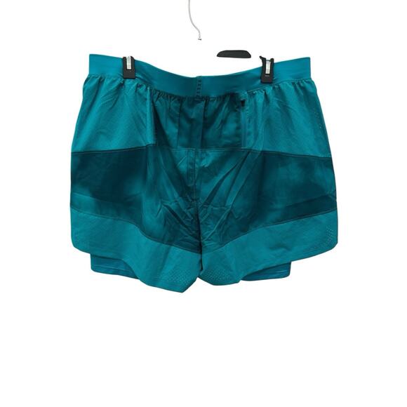 Under Armour Men’s Iso-Chill Up Pace 2-in -1 Shorts XXL Turquoise Polyester - Picture 2 of 6